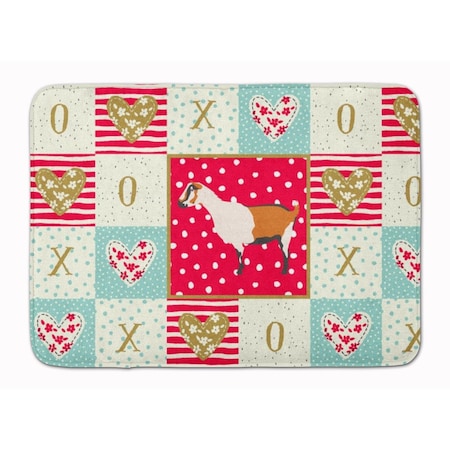 Carolines Treasures 19 x 27 in. Alpine Goat Love Machine Washable Memory Foam Mat CK5307RUG